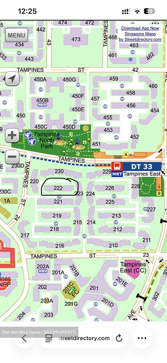 Blk 222 Tampines Street 24 (Tampines), HDB 4 Rooms #631385051